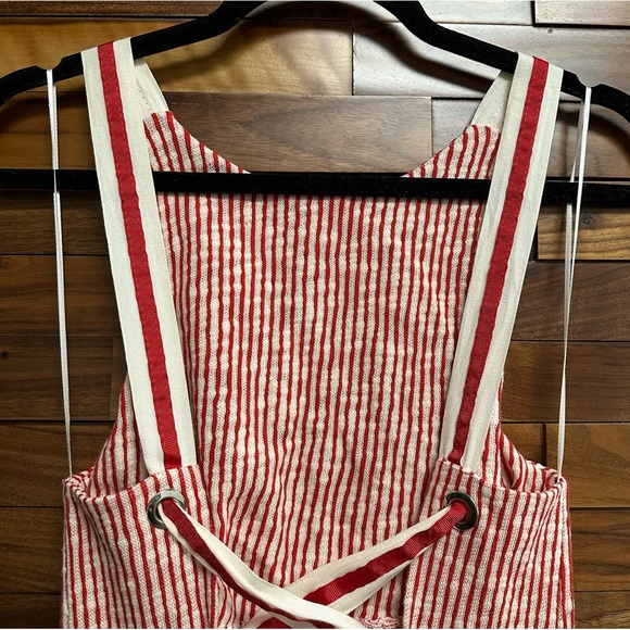 Zara - Red-Off-White Stripe Dress - Picture 5 of 8